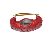 Image 2 of Red Woven Crossbody Purse