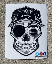 Image 1 of Only One Nation Logo Skull sticker 