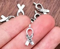 Image 3 of Hope Charm Ribbon Pendant