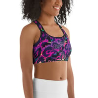 Image 3 of BOSSFITTED Multicolored Leopard Print Sports Bra