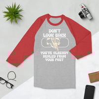 Image 5 of Unisex PAST HEALING 3/4 sleeve raglan shirt