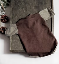 Image 3 of Newborn bodysuit for photo shoots| Andre | brown | photo props