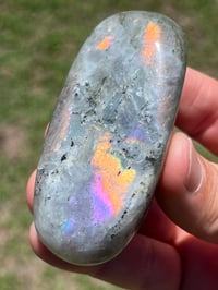 Image 2 of Sunset Labradorite Palm Stone #2519