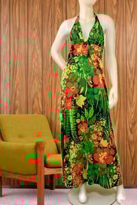 Image 1 of Vintage tropical maxi dress