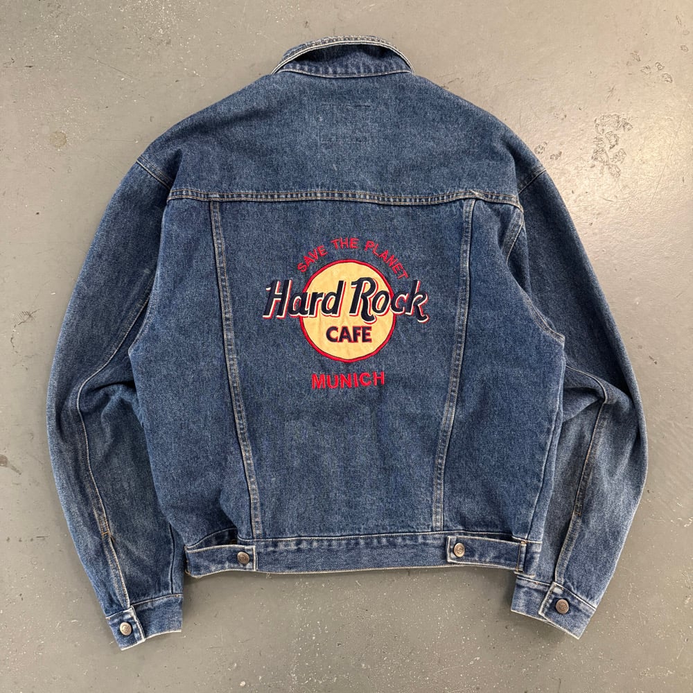 Image of Hard Rock Cafe Denim Jacket, size medium