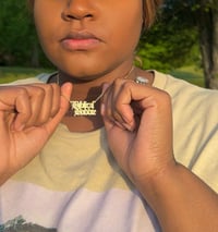 Image 2 of Biblical Baddie ™ Gold Necklace 