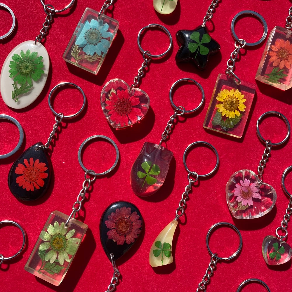 Flower Power Keychain