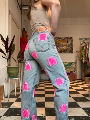 Image of Hot Pink Doorway Jeans