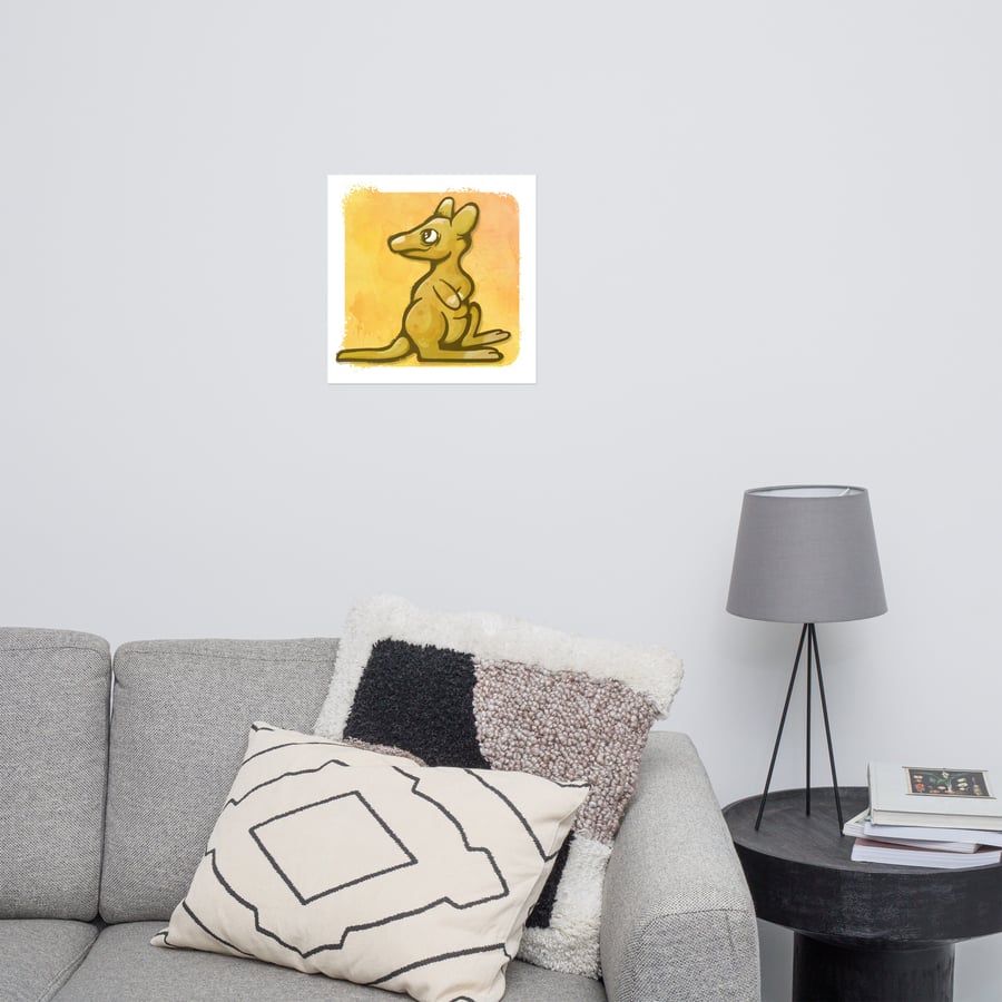 Image of Wyatt Wallaby Giclee Poster