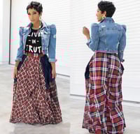 Image 2 of Plaid HighWaist