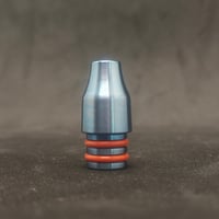 2in1 - Blue Titanium mouthpiece and 14mm water adapter for TinyMight vaporizers