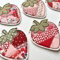 Image 4 of Patchwork Strawberry decoration