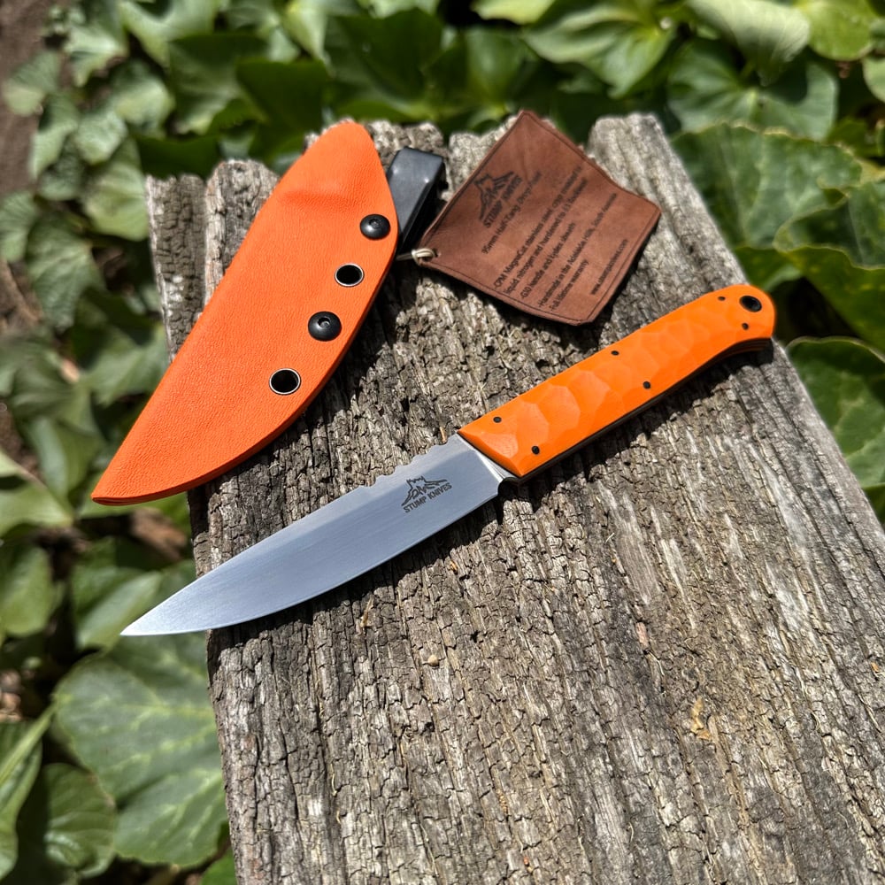 Image of 95mm Half Tang Drop piont Magnacut G10 