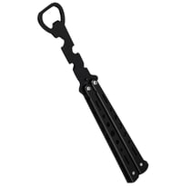 Butterfly knife bottle opener 