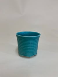 Image 1 of aqua and mustard tumblers 