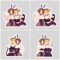 Bunny Girl and Kitty Girl TogaChako Star Stickers Pt2