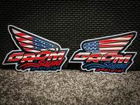 Image 1 of ‘Merica’ Wing Set (embossed/raised style)