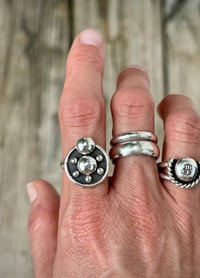 Image 3 of Funky Silver Ball Ring 