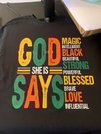 God says she is black Magic Intelligent 