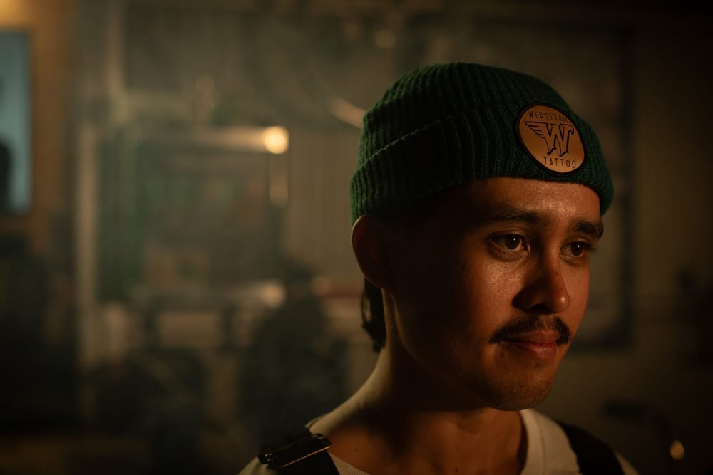 Wedgies Patch Beanie ~ Jade (Green) 