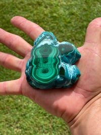 Image 17 of Malachite And Chrysocolla Polished Face #1841