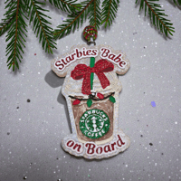 Image 2 of Winter Freshies|Accessories|Starbies Babe on Board Freshie|Car|Gift|Custom