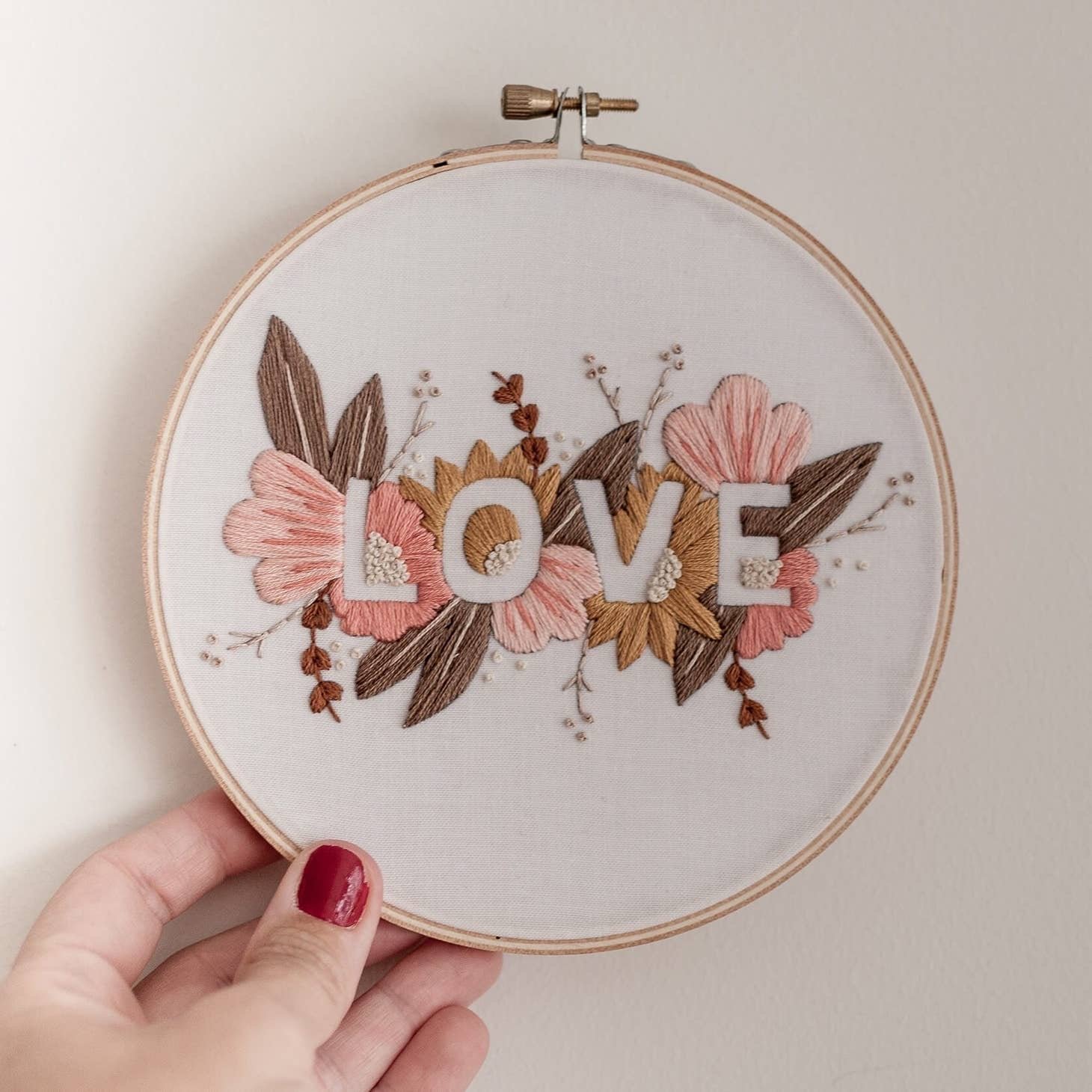Image of LOVE Embroidery Kit - Soft Palette