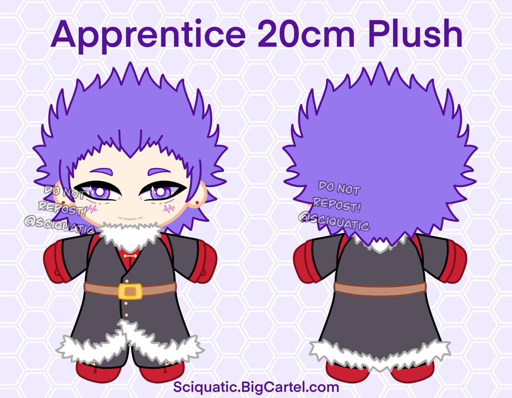 Image of PRE ORDER Purple Apprentice Fantasy AU Plush ( Read Description)