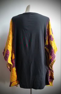 Image 4 of Upcycled “Janis Joplin/Tour” kantha quilt poncho