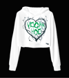 Vegan Hoe cropped hoodie 