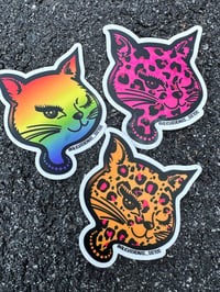 Image 1 of Cat stickers (Nostalgia kitty, baby)