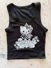 Sad girl blk tank 