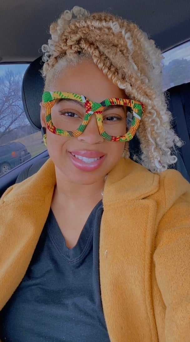 Image of Kute in Kente Glasses