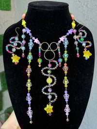 Image 1 of Rainbow Road Necklace + Earring Set