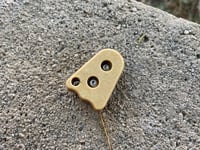 Image 1 of Vintage caramel crème micarta and brass 