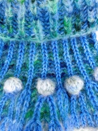 Image 6 of Sofie and Iris 2 x Blue and Green Mohair Collar