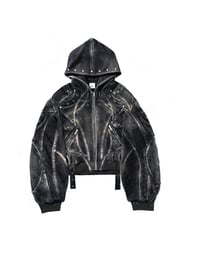 Image 1 of SS25 ‘Cave-r’ Denim Bomber Jacket