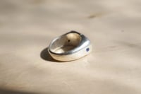 Image 3 of Silver Ant Signet with Garnet and Sapphire