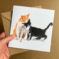 Image 3 of Cat Nuzzles - Set Of 4 Luxury Greetings Cards