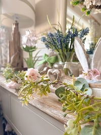 Image 1 of Simple Pink Rose Garland