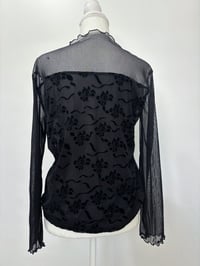 Image 3 of Vintage black lace top // M