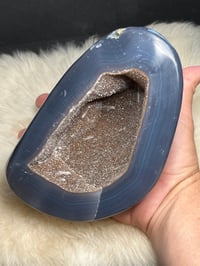 Image 4 of Druzy Rainbow Amethyst Geode #2401 