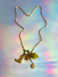 Image 2 of CHARM NECKLACE - BOOT, GRAPES 