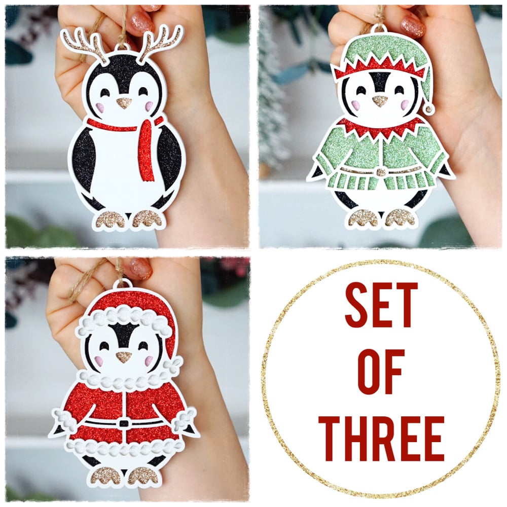 Image of PREORDER Christmas Penguin Trio
