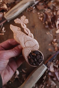 Image 4 of Wolf and Entwined Oak Tree~ Coffee Scoop 
