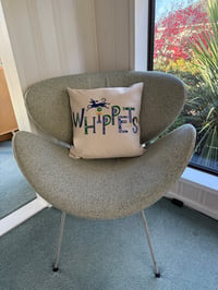 Image 4 of Whippets Cushion Cover - Blue