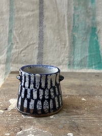Image 2 of Small blue stripe vase