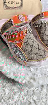 Image 4 of Orange Gorg girl crocs w/ matching crossbody