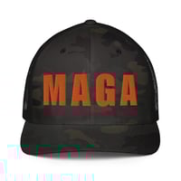 Image 1 of MAGA Camp - Closed-back Flex Fit  trucker cap