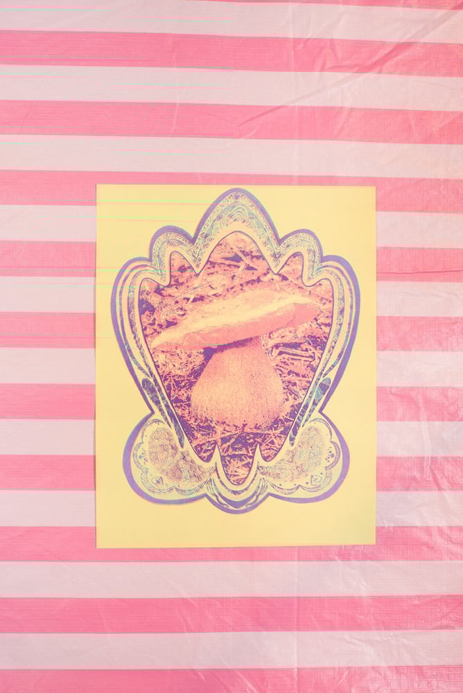 Image of King Bolete #1 Riso Print